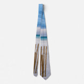 Beach Fence Morning Destin Florida Neck Tie Krawatte (Rückseite)