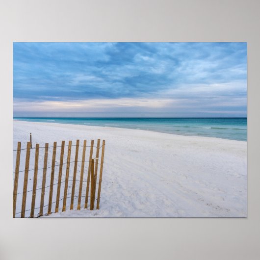 Beach Fence Morning Destin Florida Poster (Vorne)