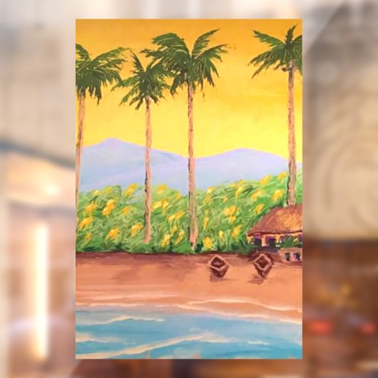 Beach Fensteraufkleber (Blatt 2)