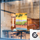 Beach Fensteraufkleber (Café-Fenster)