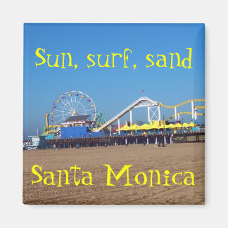 Beach Ferris Wheel Santa Monica, California Pier Magnet
