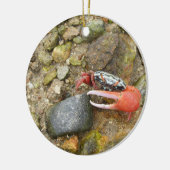 Beach Fiddler Krabbe Keramik Ornament (Links)