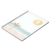 Beach Find Your Happy Sun Notizblock (Linke Seite)