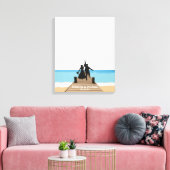 Beach Fingerprint Balloon Guestbook Leinwanddruck (Insitu (Wohnzimmer))