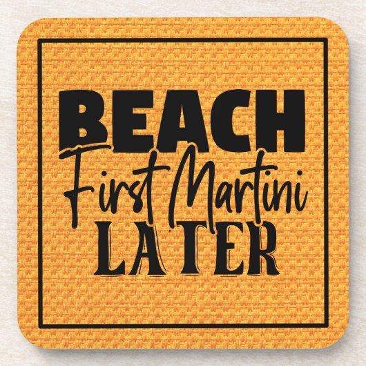 Beach First Martini Spater-76545 Getränkeuntersetzer (Vorderseite)