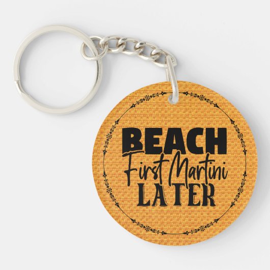 Beach First Martini Spater-76545 Schlüsselanhänger (Vorderseite)