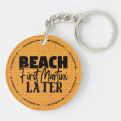 Beach First Martini Spater-76545 Schlüsselanhänger (Rückseite)