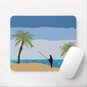 Beach Fisher Mousepad (Mit Mouse)