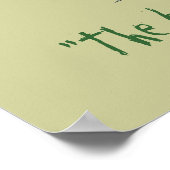 Beach Flamingo Poster (Ecke)