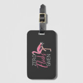 Beach Flamingo Summer Gepäckanhänger (Vorderseite Vertikal)