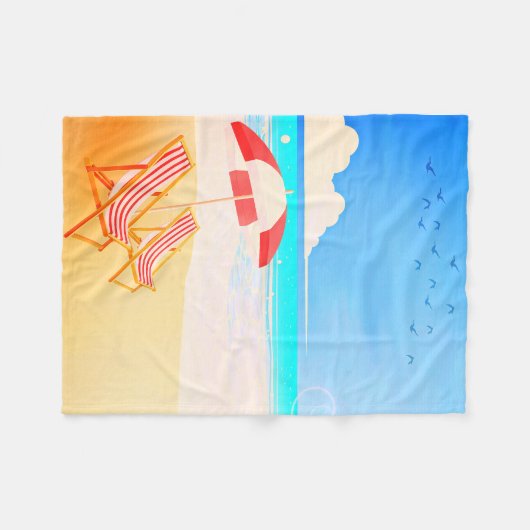 Beach Fleece Blanket, 30"x40" (Vorderseite (Horizontal))