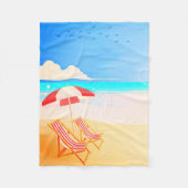 Beach Fleece Blanket, 30"x40" (Vorderseite)