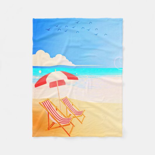 Beach Fleece Blanket, 30"x40" (Vorderseite)