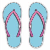 Beach Flip Flops Aufkleber (Vorderseite)