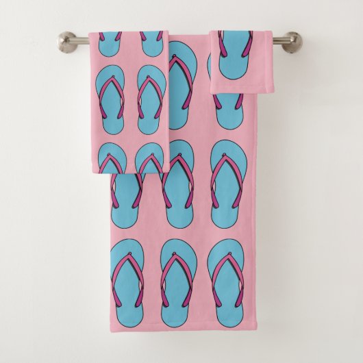 Beach Flip Flops Badhandtuch Set (Insitu)