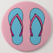 Beach Flip Flops Button (Vorderseite)