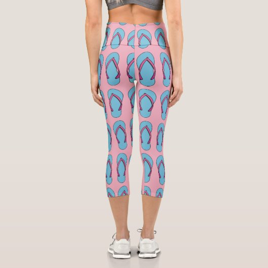Beach Flip Flops Capri Leggings (Rückseite)
