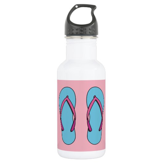 Beach Flip Flops Edelstahlflasche (Vorderseite)