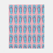 Beach Flip Flops Fleecedecke (Vorderseite)
