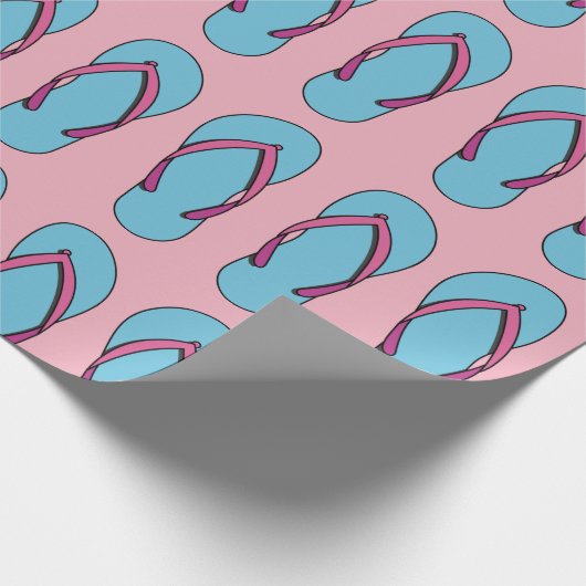 Beach Flip Flops Geschenkpapier (Ecke)
