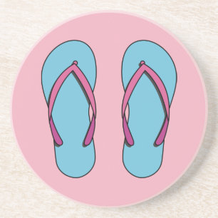 Beach Flip Flops Getränkeuntersetzer