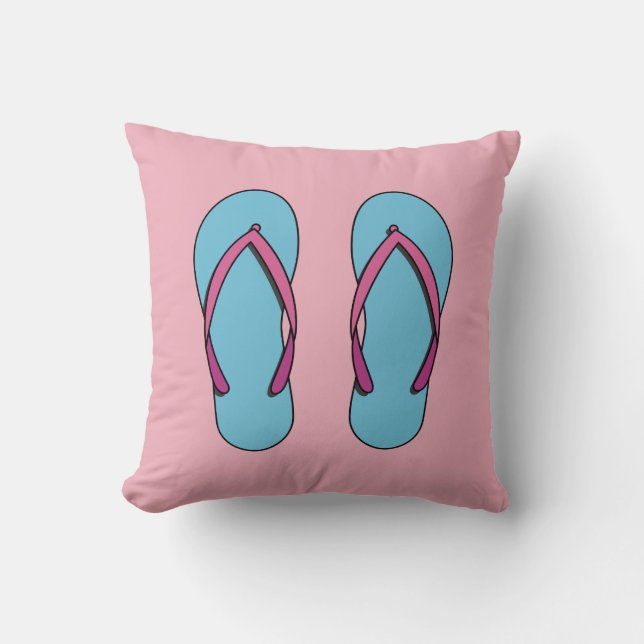 Beach Flip Flops Kissen (Vorderseite)