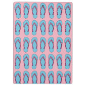 Beach Flip Flops Klemmbrett (Rückseite)