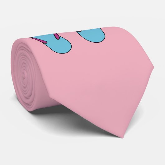 Beach Flip Flops Krawatte (Gerollt)