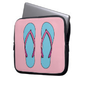 Beach Flip Flops Laptopschutzhülle (Vorderseite Links)