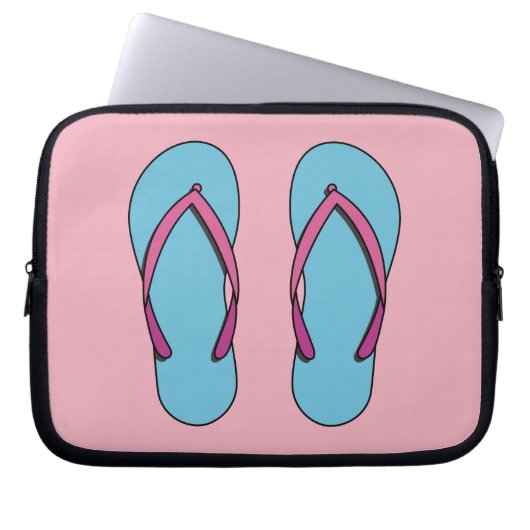 Beach Flip Flops Laptopschutzhülle (Vorderseite)