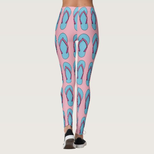 Beach Flip Flops Leggings (Rückseite)