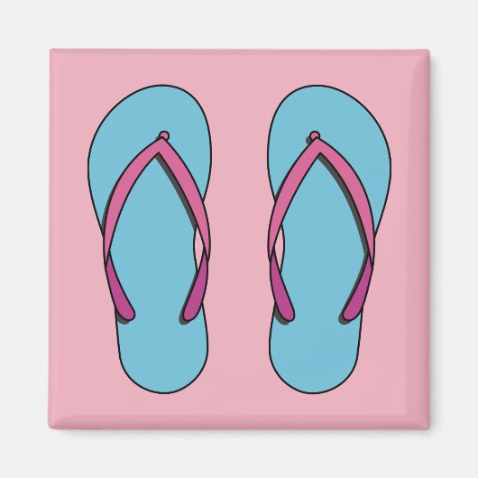 Beach Flip Flops Magnet (Vorne)