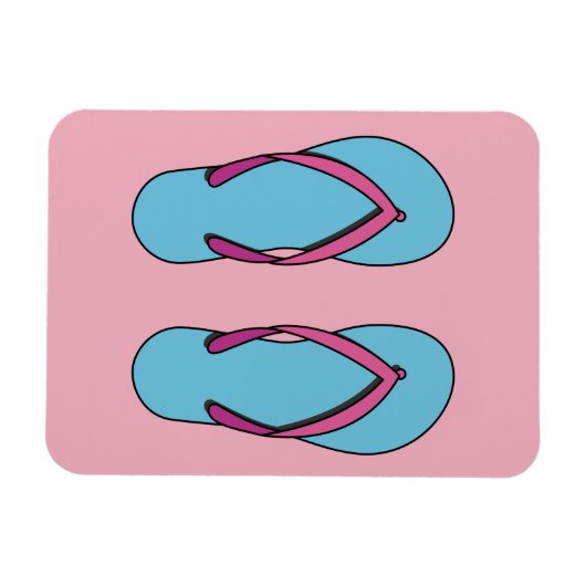 Beach Flip Flops Magnet (Horizontal)