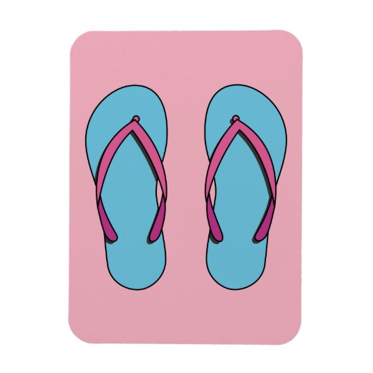 Beach Flip Flops Magnet (Vertikal)