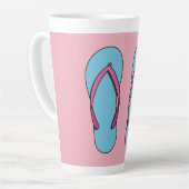 Beach Flip Flops Milchtasse (Linke Ecke)