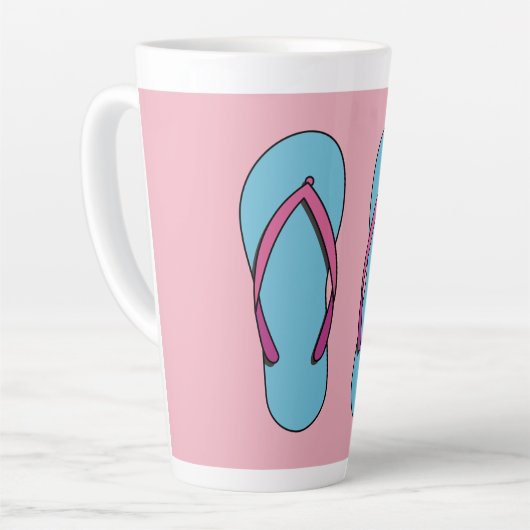 Beach Flip Flops Milchtasse (Linke Ecke)