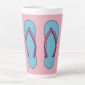 Beach Flip Flops Milchtasse (Vorderseite)