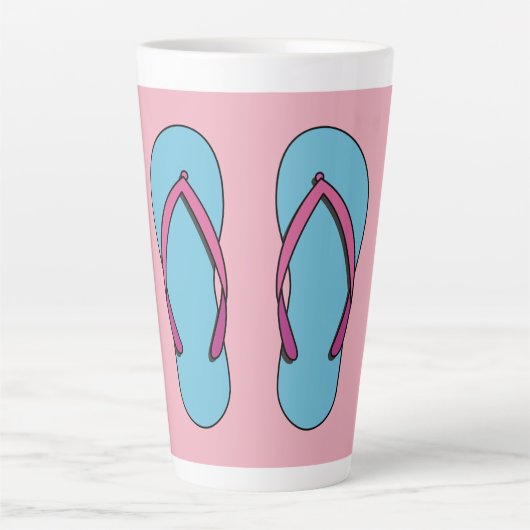 Beach Flip Flops Milchtasse (Vorderseite)