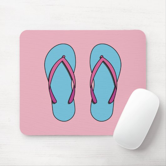 Beach Flip Flops Mousepad (Mit Mouse)