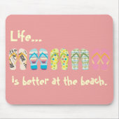 Beach Flip Flops Mousepad (Vorne)