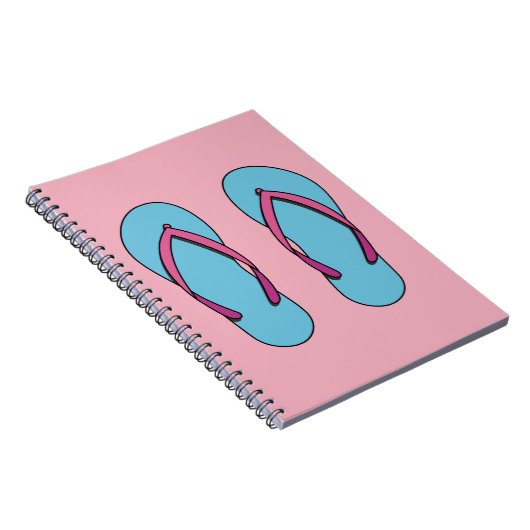Beach Flip Flops Notizblock (Rechte Seite)