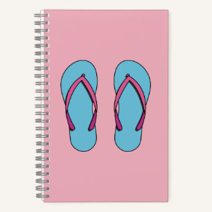 Beach Flip Flops Notizblock