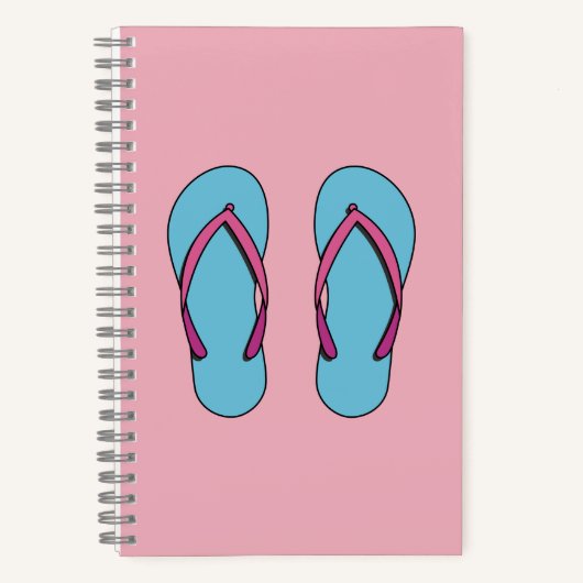 Beach Flip Flops Notizblock (Vorderseite)