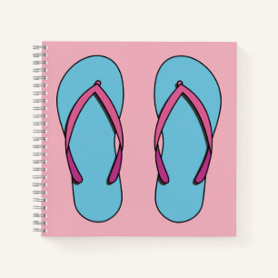 Beach Flip Flops Notizblock