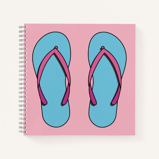 Beach Flip Flops Notizblock (Vorderseite)