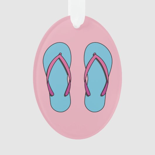 Beach Flip Flops Ornament (Vorderseite)