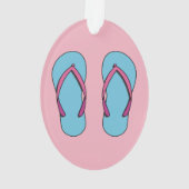 Beach Flip Flops Ornament (Rückseite)