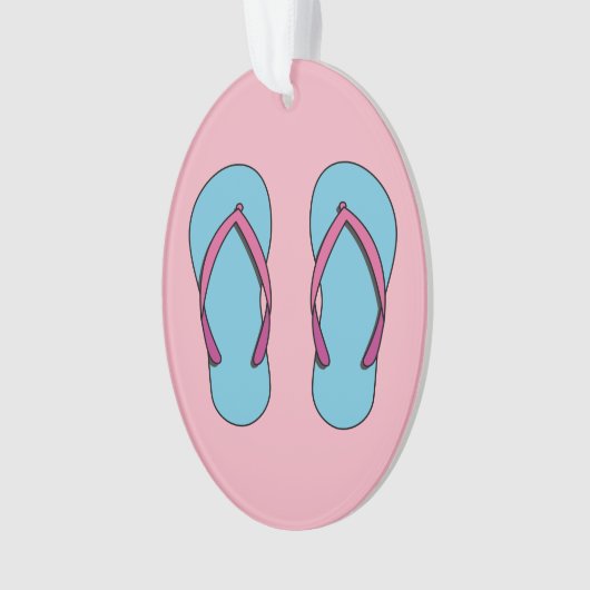 Beach Flip Flops Ornament (Vorderseite)