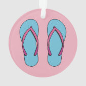 Beach Flip Flops Ornament (Rückseite)