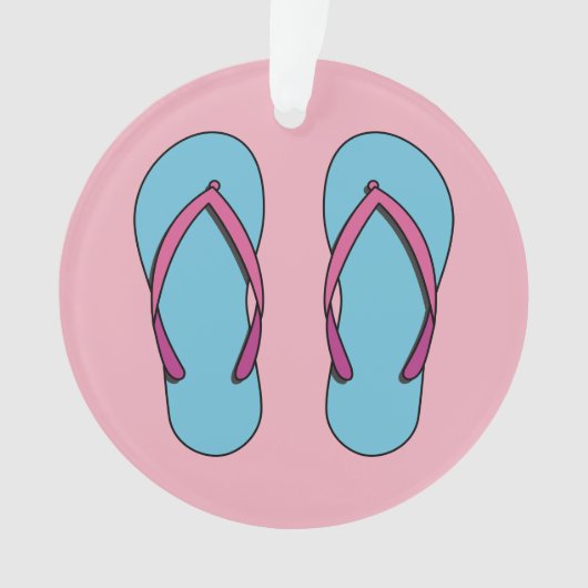 Beach Flip Flops Ornament (Vorderseite)